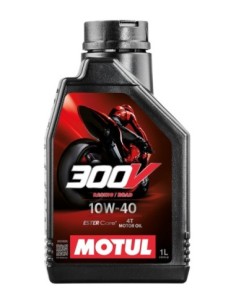 Aceite MOTUL 300V FLRoad Racing 10W40 1L 104118 | Motoauto