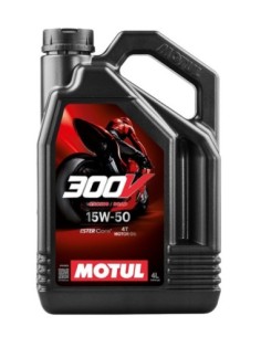 Aceite MOTUL 300V FLRoad Racing 15W50 4L 104129 | Motoauto