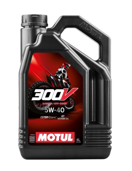 Aceite MOTUL 300V FLOff Road 5W40 4L 104135 | Motoauto