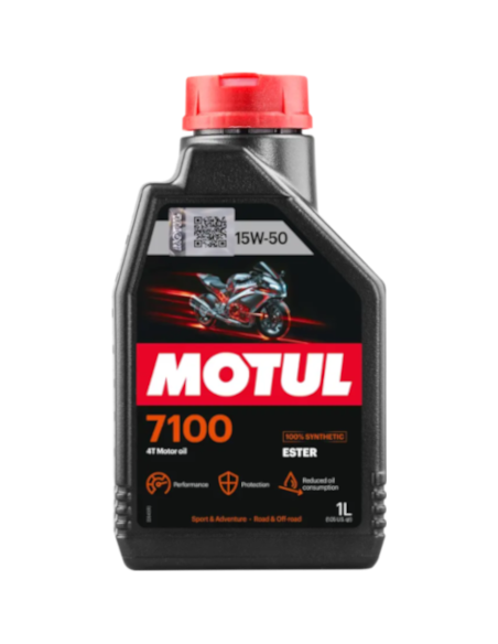 Aceite MOTUL 7100 15W50 4T 1L 104298 | Motoauto