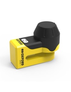 Candado de disco Oxford Mini T amarillo LK291 | Motoauto