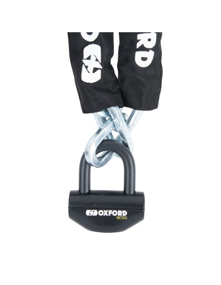 Cadena antirrobo Oxford Boss 12mm x 1,5m LK383 | Motoauto