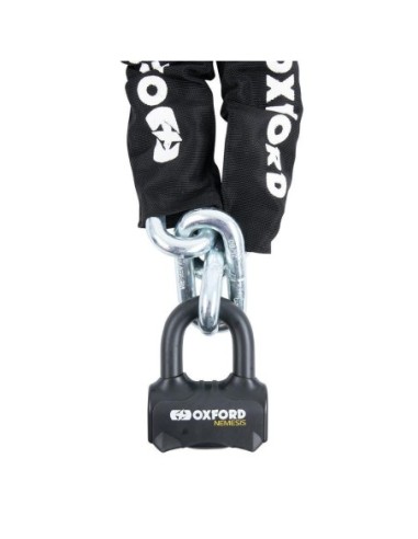 Cadena antirrobo Oxford Nemesis 16mm x LK473 | Motoauto