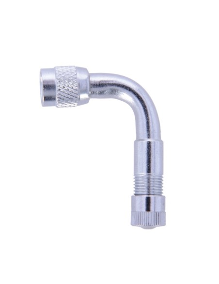 Adaptador de válvula Oxford 90°  Cromado OX754 | Motoauto