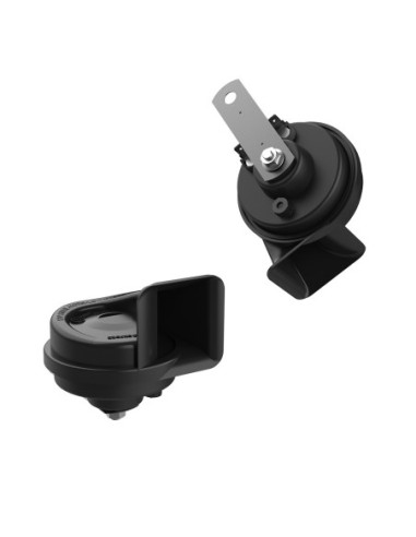 Bocina de moto Oxford Foghorn 12V negro OX805 | Motoauto
