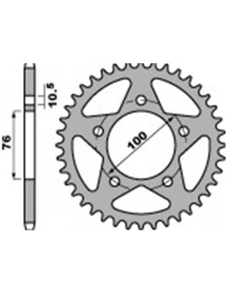 CORONA PARA LLANTA MARCHESINI (C 520) P103144AL | Motoauto
