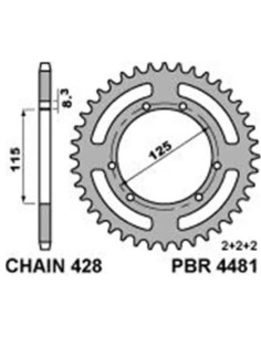 YAMAHA DT125 RE 04   (C 428) P448150F | Motoauto