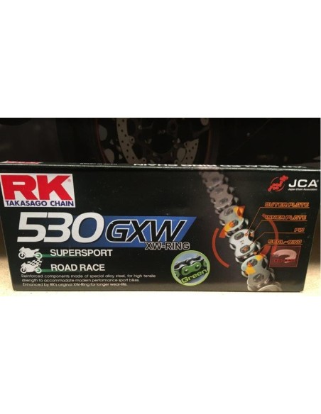 Cadena para moto RK 530 GXW 530GXWVERX120 | Motoauto
