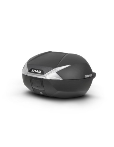 Baúl moto SHAD SH47 blanco D0B47106 D0B47106 | Motoauto