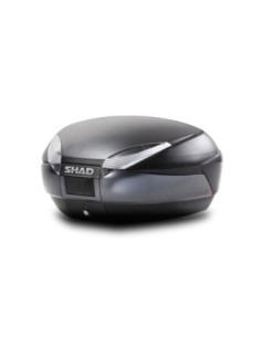 Baúl moto SHAD SH48 gris oscuro y negro D0B48300 | Motoauto