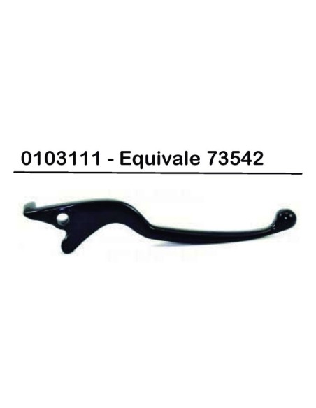MANETA FRENO DER KYMCO Y TGB NEGRA CM0103111 | Motoauto