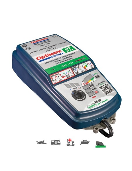Cargador/Mantenedor de baterías Optimate Lithium 8S 5A