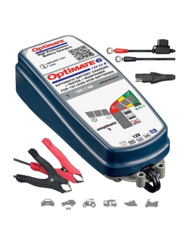 Cargador/Mantenedor de baterías Optimate 6 AMPMATIC 6A TM-360