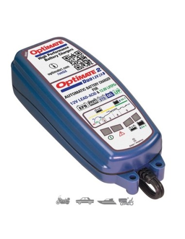 Cargador/Mantenedor de baterías Optimate 2 Duo TM-550
