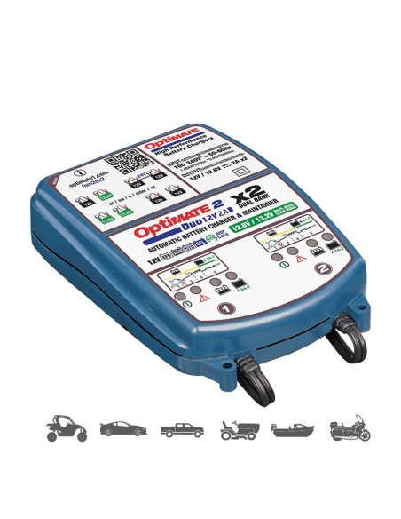 Cargador/Mantenedor de baterías Optimate 2 Duo x 2 Bank TM-570