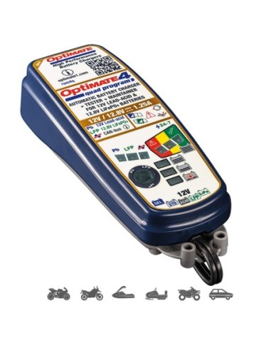 Cargador/Mantenedor de baterías Optimate 4 Quad Program Premium TM630-PR