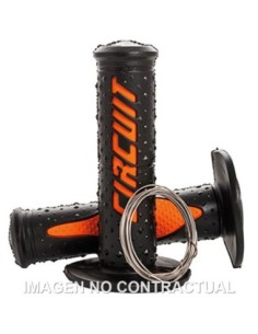 Puños Circuit Elektra negro-naranja