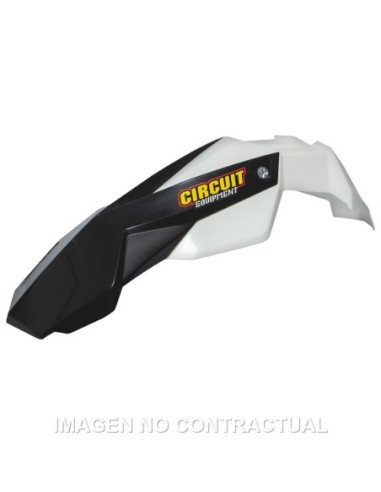Guardabarros Delantero Circuit Stealth Blanco/Negro