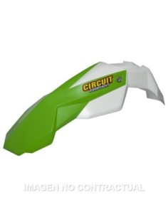 Guardabarros Delantero Circuit Stealth Blanco/Verde