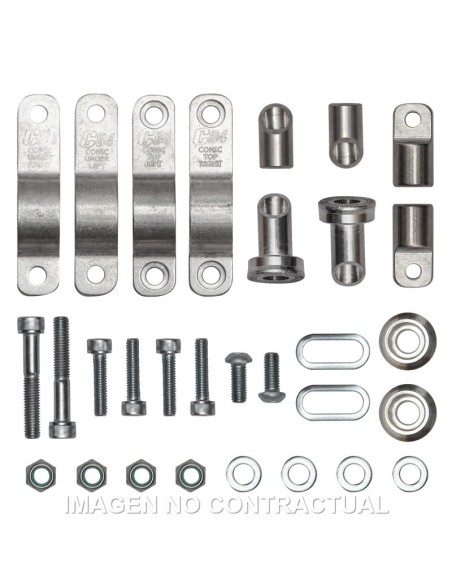 Kit montaje paramanos Circuit P4 para manillares de aluminio de D 22 mm