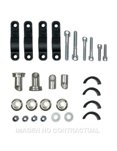 Kit montaje paramanos Circuit FENIX para manillares cónicos de D 28,6 mm
