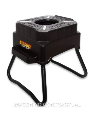 Caballete Circuit cubic H. 42 cm Negro/Blanco