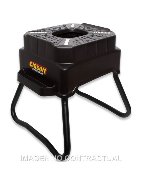 Caballete Circuit cubic H. 42 cm Negro/Blanco
