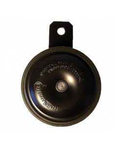 Claxon japonés Nikko negro 12V - CC 3,0A - 105dB/415Hz - Ø 85 mm. - tono bajo