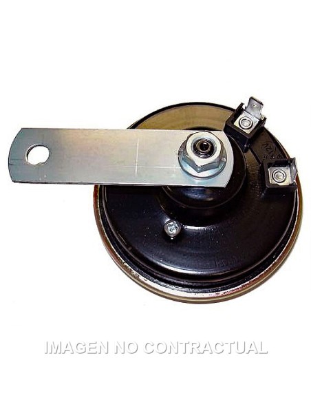 Claxon negro 12v -4a/114db - Ø 90 mm