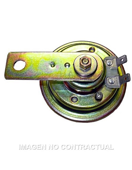 Claxon Batería Zincado blanco 6V-3A/105-118 db - Ø 70 mm