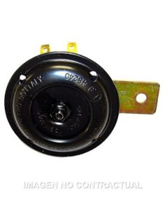 Claxon zincado blanco 12V - 1,5A / 430 Hz - Ø 70 mm