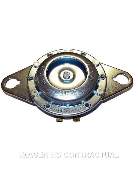 Claxon zincado blanco 12V - Ø 75 mm