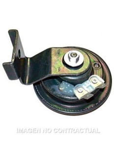 Claxon zincado blanco 12 - 3A/105-118db - Ø 70 mm