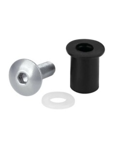 KIT TUERCAS GOMA C/TORNILLOS+ARANDELAS LAMPA PLATA