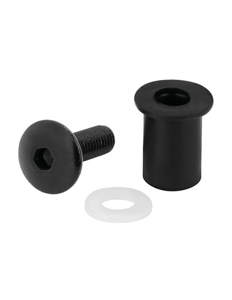 KIT TUERCAS GOMA C/TORNILLOS+ARANDELAS LAMPA NEGRO
