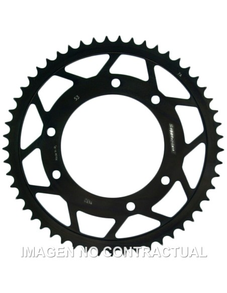 Corona Supersprox acero Derbi 420 x 53