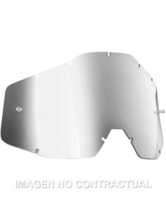 FMF POWERBOMB/POWERCORE REPLACEMENT - SHEET MIRROR SILVER LENS