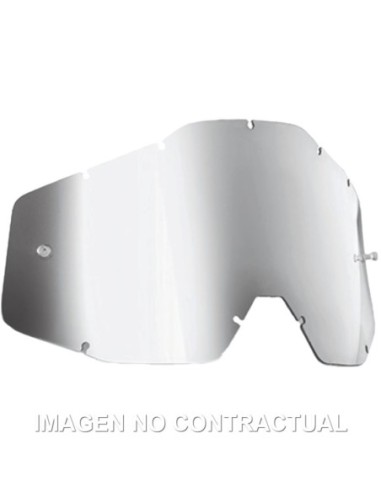 FMF POWERBOMB/POWERCORE REPLACEMENT - SHEET MIRROR SILVER LENS