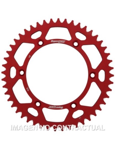 Corona Supersprox Aluminio Roja 48 D