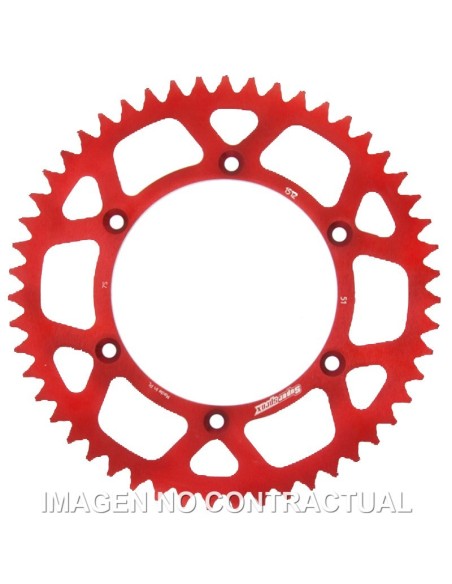 Corona Supersprox Aluminio Roja 51 D
