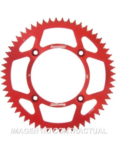 Corona Supersprox Aluminio Roja 56 D