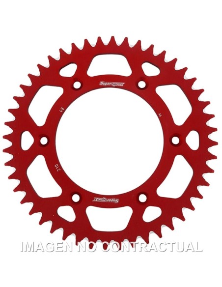 Corona Supersprox Aluminio Roja 47 D