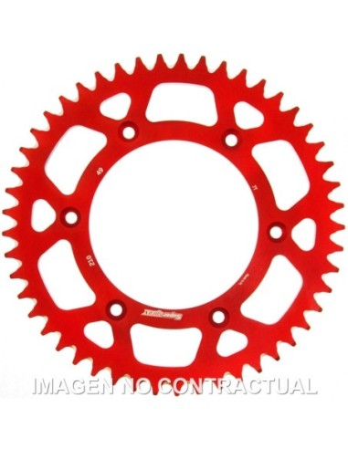 Corona Supersprox Aluminio Roja 49 D