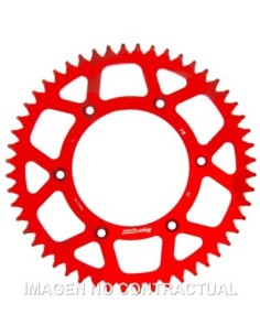 Corona Supersprox Aluminio Roja 52 D