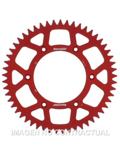 Corona Supersprox Aluminio Roja 53 D