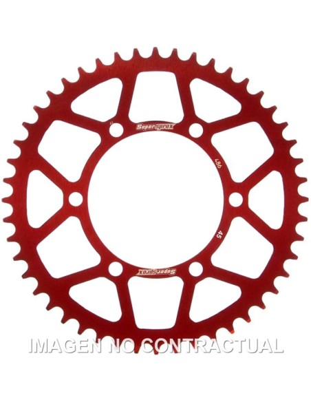 Corona Supersprox Aluminio Roja 45 D