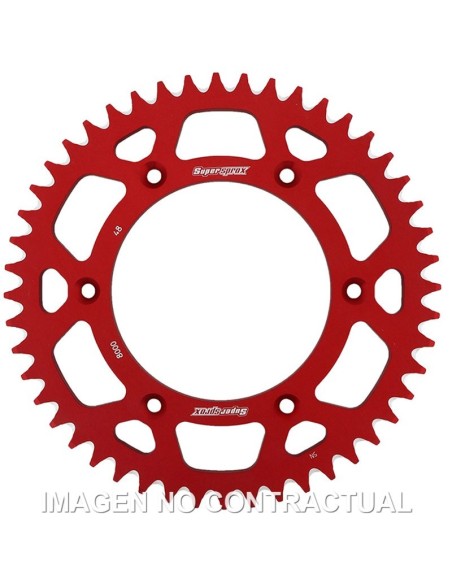 Corona Supersprox Aluminio Roja 48 D
