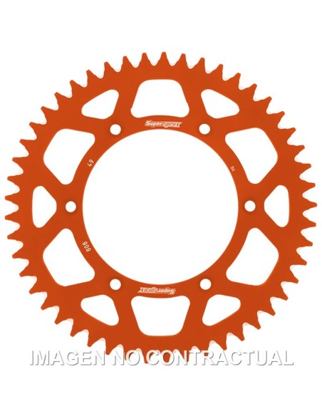 Corona Supersprox Aluminio Naranja 49 D