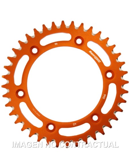 Corona Supersprox Aluminio Naranja 40 D
