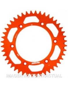 Corona Supersprox Aluminio Naranja 44 D